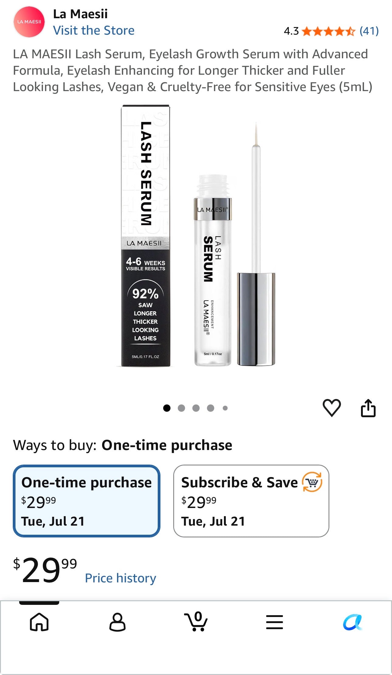 La Maesii Eyelash Growth Serum