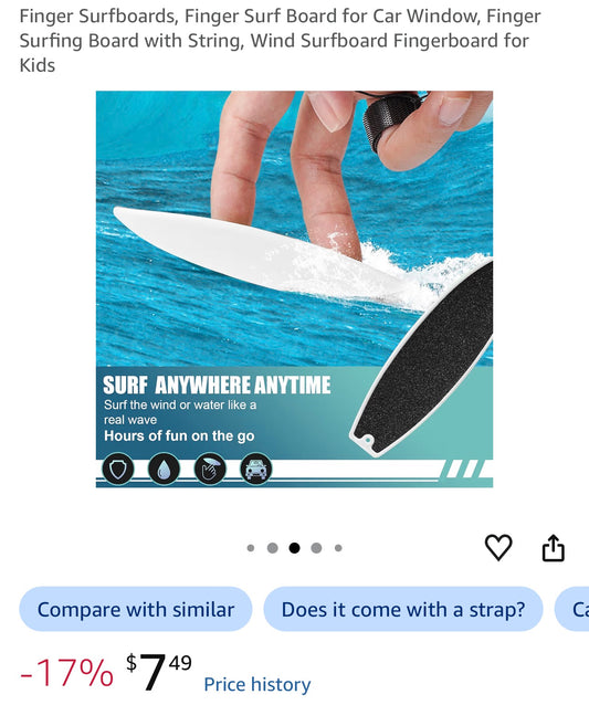 Finger Surfboards pack of 5