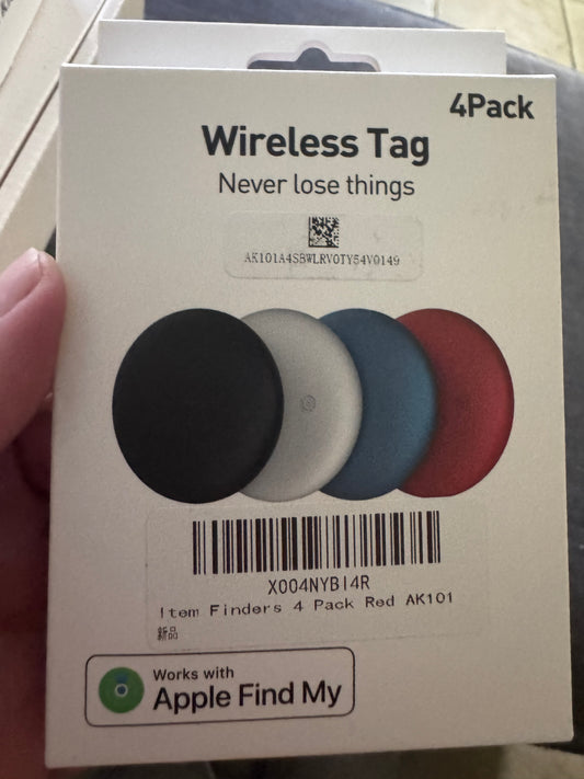 4 pack wireless tag works with Find My Phone