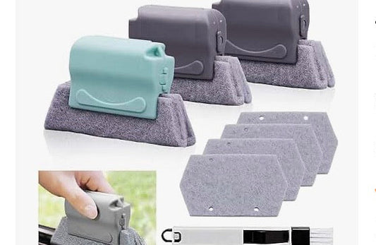 Window Track Cleaner Brushes Tools Set
